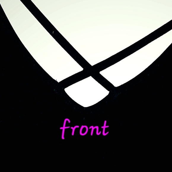 Pink Rose Black Crisscross Back Mini Dress - Picture 4 of 4